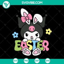 Easter, SVG Files, Kuromi Bunny Easter SVG Images, Easter Egg SVG Download, 10