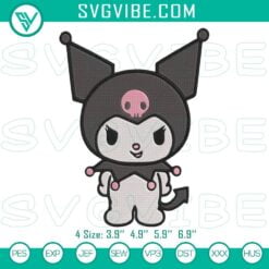 Cartoon Embroidery Designs, Embroidery Designs, Kuromi Cute Kawaii Downloadable 1