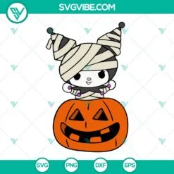 Cartoons, Halloween, SVG Files, Halloween Kuromi & My Melody Skeleton SVG 5