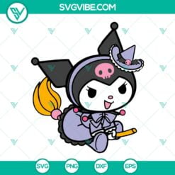 Cartoons, Halloween, SVG Files, Kuromi Witch SVG Files, Kuromi Halloween SVG 2