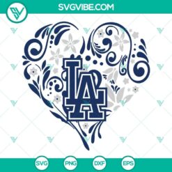 LA DODGERS SVG File BUNDLE, Dodgers Heart SVG Images, Los Angeles Dodgers SVG Files 2