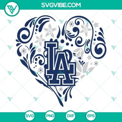 la dodgers svg bundle dodgers heart svg los angeles dodgers svg png dxf eps cricut 3 mockup