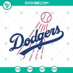 Baseball, Sports, SVG Files, LA Dodgers SVG File PNG DXF EPS Cricut Los Angeles 2