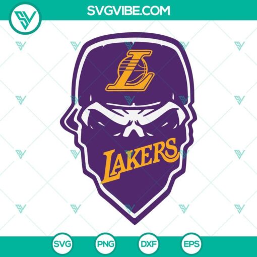 la lakers skull svg lakers svg lakers skull svg la lakers svg los angeles lakers svg 3 mockup