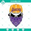 Lakers skull SVG design for Los Angeles Lakers fans, SVG download file.