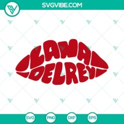 Lana Del Rey Lips SVG Image, Retro SVG Download, LDR SVG File PNG DXF EPS Cricut