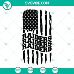 Football, Sports, SVG Files, Las Vegas Raiders American Flag SVG Images, 3