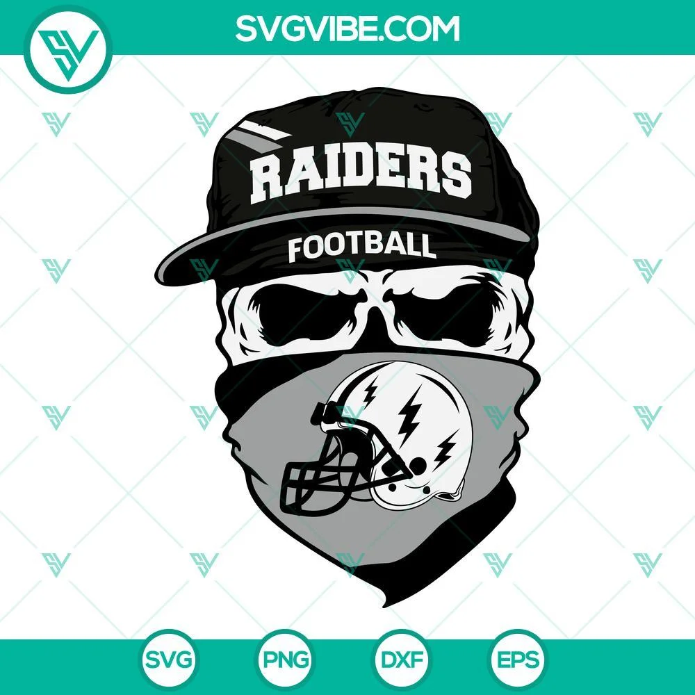 Football, Sports, SVG Files, Las Vegas Raiders Skull SVG Images, Raiders 1