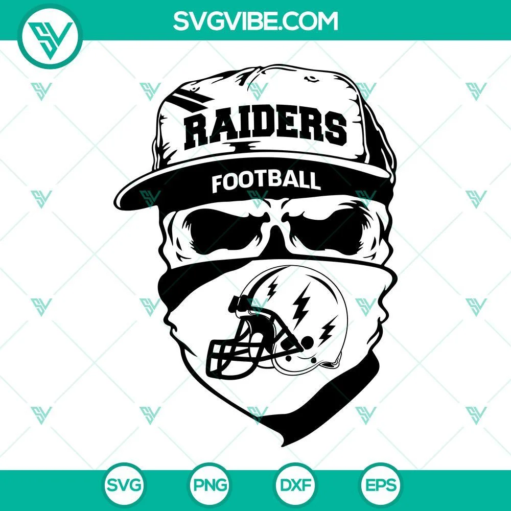 Football, Sports, SVG Files, Las Vegas Raiders Skull SVG Images, Raiders 2