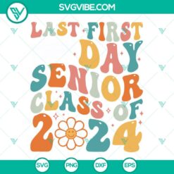 School, SVG Files, Class Of 2024 SVG File, Retro Senior 2024 SVG Download, 4