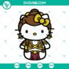 Leia Slave Hello Kitty SVG file with Star Wars theme, cute and unique character design.