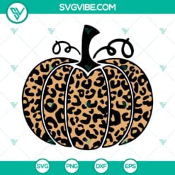 Halloween, SVG Files, Thanks Giving, Leopard Pumpkin And Cow Print Pumpkin SVG 4