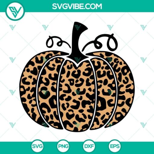 leopard and buffalo plaid pumpkin svg bundle thanksgiving svg png dxf eps cut files 10 mockup