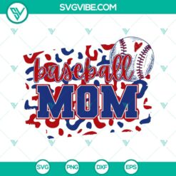 Baseball, Sports, SVG Files, Leopard Baseball Mom SVG Image, Baseball Lover SVG 18