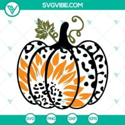 Fall, Halloween, Seasons, Thanks Giving, SVG Files, Leopard Pumpkin Sunflower 16