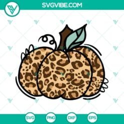 Fall, SVG Files, Thanks Giving, Leopard Pumpkin SVG Download, Cheetah Pumpkin 9