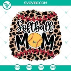 Mom, Softball, Sports, SVG Files, Somebodys Loud Mouth Softball Mama SVG File, 5