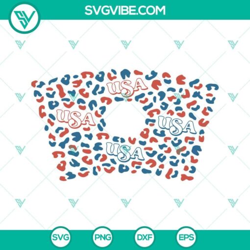 leopard usa starbucks cup svg 4th of july svg happy 4th of july pattern decal full wrap starbucks venti cold cup svg 3 mockup