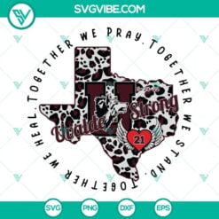 SVG Files, Trending, Leopard Uvalde Strong SVG Images, Pray For Uvalde SVG 2