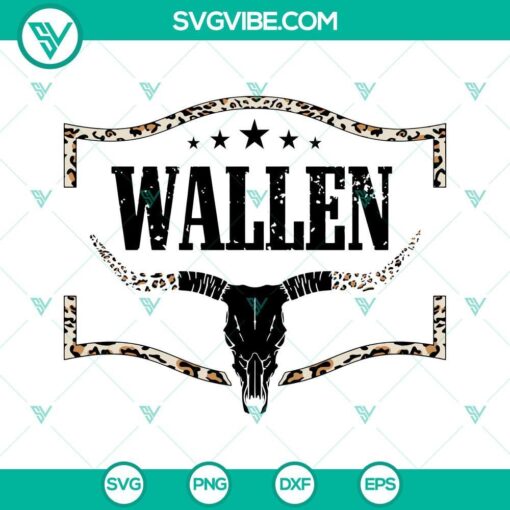 leopard wallen bull skull svg morgan wallen svg country western svg cowboy svg png dxf eps digital download 5 mockup