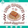 Funny "Less Upsetti More Spaghetti" SVG files for Valentine's Day with playful spaghetti design. Great for crafts and projects.