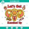 Fertility awareness SVG files featuring "Let’s Get Knocked Up" design, ovulation tracker, and pregnancy planning visuals.