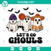Halloween retro ghost ghouls SVG file perfect for spooky crafts.