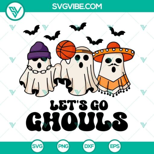 let s go ghouls svg halloween retro ghost svg ghouls svg 5 mockup