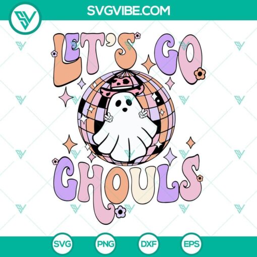 let s go ghouls svg halloween western ghost svg png dxf eps cut files for cricut silhouette 3 mockup