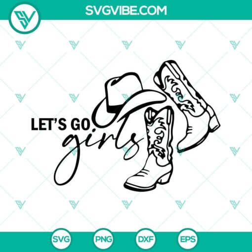 let s go girl svg cow girl svg png dxf eps cricut 9 mockup