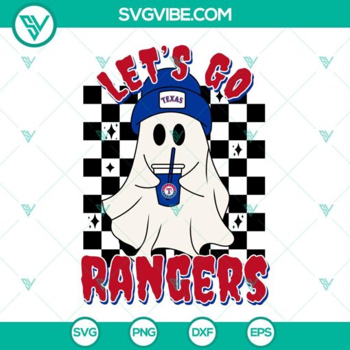 let s go rangers boo ghost svg texas rangers baseball halloween svg mockup