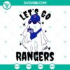 Boo Ghost Texas Rangers Halloween SVG file with spooky Texas Rangers logo, perfect for Halloween crafting projects.