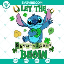 Disney, St Patrick's Day, SVG Files, Let The Shenanigans Begin Sitch SVG Cricut 2