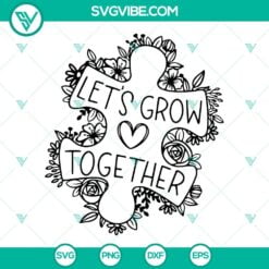 Autism, SVG Files, Baby Groot Puzzle Heart SVG Download, Autism Fight SVG Files 3