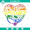 LGBTQ stethoscope and heart SVG file with rainbow design for LGBTQ nurses.