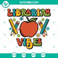 Librarian Vibes SVG File, Librarian SVG Image, Librarian Life SVG Download, Librarian
