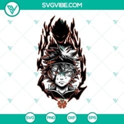 Anime, SVG Files, Liebe SVG Image, Black Clover SVG Image, Anime Devil SVG File 9