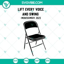 Lift Every Voice And Swing SVG Images, Folding Chair SVG Image, Trending