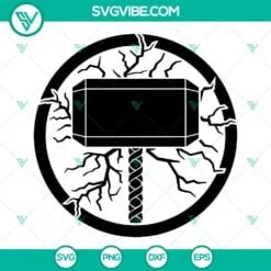 Movies, SVG Files, Lightning Bolts Thor Hammer SVG File, Thor Hammer SVG 2