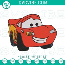 Disney Embroidery Designs, Embroidery Designs, Lightning McQueen Cars 2