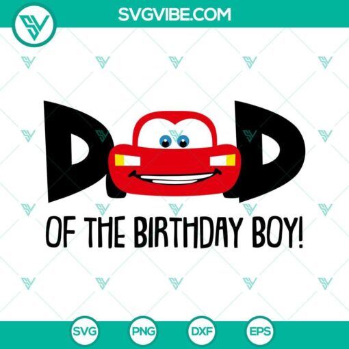 lightning mcqueen mom and dad of birthday boy svg disney cars birthday party svg png dxf eps digital file 5 mockup