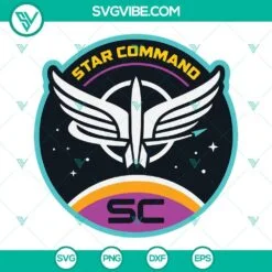 Movies, SVG Files, Lightyear Star Command Badge PNG, Lightyear 2022 PNG Clipart 2