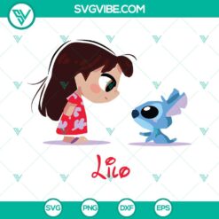 Disney, SVG Files, Lilo And Stitch Chibi SVG Images, Stitch Disney SVG Files 15