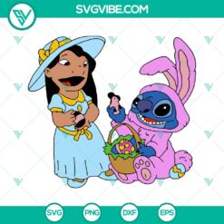 Easter, SVG Files, Lilo And Stitch Happy Easter Day Svg, Stitch Easter Svg, 3