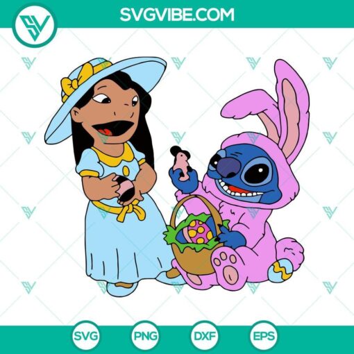 lilo and stitch happy easter day svg stitch easter svg lilo and stitch easter eggs svg easter stitch bunny svg 10 mockup