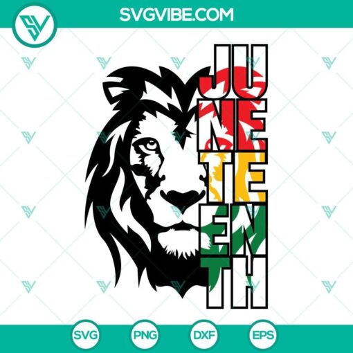 lion face juneteenth svg lion juneteenth svg black king svg png dxf eps files for cricut 4 mockup