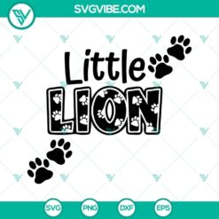 Lion paw print SVG design for Cricut and Silhouette machines, in DXF, EPS, and PNG formats. Ideal for wildlife-themed crafts.