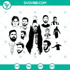 Football, Soccer, Sports, SVG Files, Lionel Messi SVG Image Bundle, Messi SVG 2