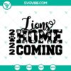 Lions Homecoming 2022 SVG design for Cricut and Silhouette, featuring a bold and vibrant lion graphic, perfect for crafts and projects.