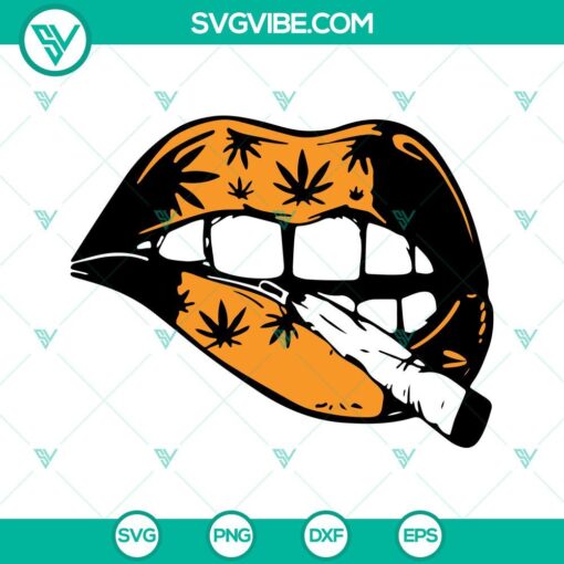 lips marijuana weed svg bundle smoking joint svg cannabis svg 420 svg png dxf eps 10 mockup 3